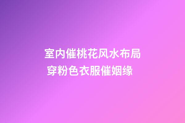 室内催桃花风水布局 穿粉色衣服催姻缘